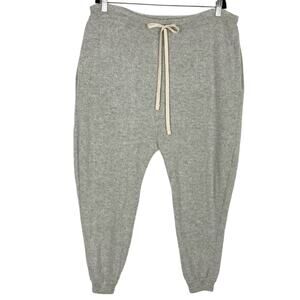 NWOT RAIF ADELBERG Pants Women L Grey Cashmere Balloon Barrel Drop-Crotch Jogger